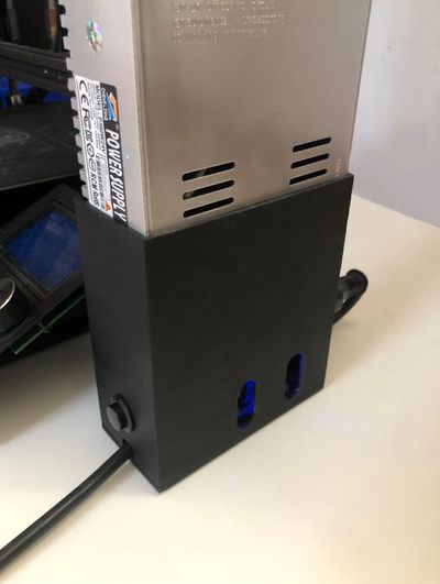 An external view of the 3d-printed case