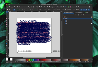 A web page converted to gcode