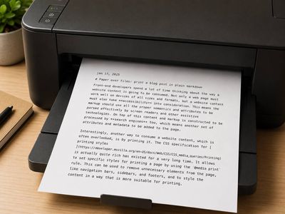 A paper printer printing out the markdown version of this post